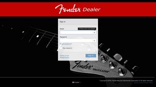 Fender Dealer Login