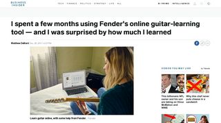Fender Play: REVIEW - Business Insider