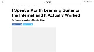 I Spent a Month Learning Guitar on the Internet and It Actually Worked ...
