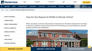 How Do You Request A FENSA Certificate Online?