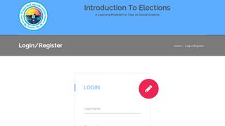 Login/Register – FEO Voter Education