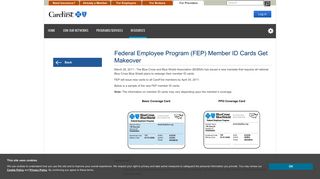 Federal Employee Program (FEP) Member ID Cards ... - For Providers