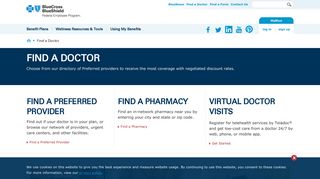 Find a Doctor-Blue Cross and Blue Shield's Federal ... - FEPBlue.org