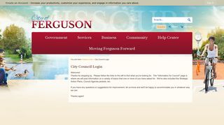 City Council Login | Ferguson, MO - Official Website - City of Ferguson