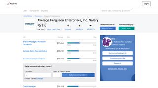 Average Ferguson Enterprises, Inc. Salary - PayScale