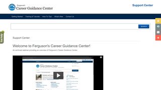 Welcome to Ferguson's Career Guidance Center! - Infobase Support