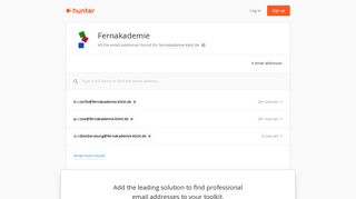 Fernakademie - email addresses & email format • Hunter - Hunter.io