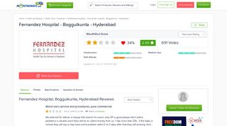 FERNANDEZ HOSPITAL - BOGGULKUNTA - HYDERABAD Reviews ...