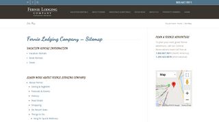 Site Map - Fernie Lodging Company