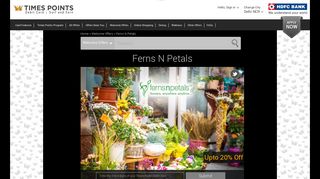Upto 20% Off Ferns N Petals - Welcome Offer