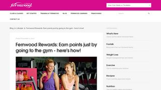 Fernwood Rewards: Earn points just by going to the gym - here's how ...