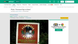 Fernwood Sign at Stairs - Picture of Fernwood Resort, Big Sur ...