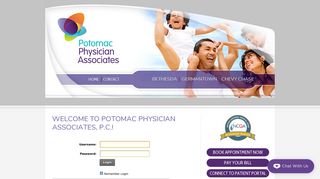 User Log In - Potomac Physician Associates