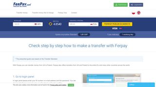 How to send transfer from UK to Poland or other countries ... - Ferpay