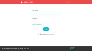 Log in for mobile user tests | Ferpection