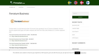 Ferratum Business loan up to 1.000.000 SEK or 750.000 DK