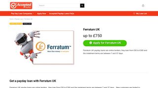 Ferratum UK | | Payday Loans UK