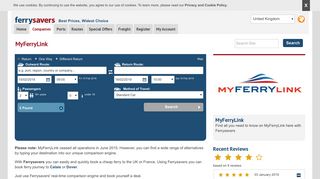 MyFerryLink | Book cheap MyFerryLink ferry tickets ... - Ferrysavers