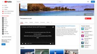Ferrysavers.co.uk - YouTube