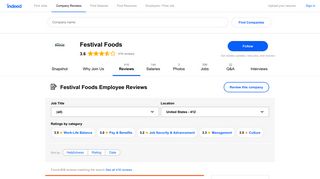 Working at Festival Foods: 405 Reviews | Indeed.com