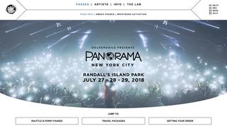 Passes | Panorama Music Festival - Panorama NYC