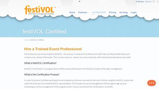 festiVOL Certified | Event Professionals for Hire