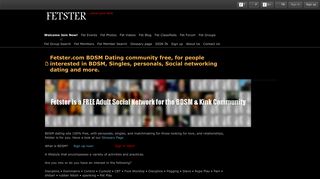 Fetster.com BDSM Dating community free, for people interested in ...
