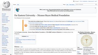 Far Eastern University – Nicanor Reyes Medical Foundation - Wikipedia