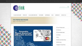 EZ-Link – FEVO Prepaid MasterCard