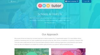 Virtual Tutoring for Schools & Districts - FEV Tutor