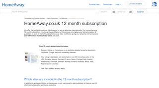 Advertising with HomeAway.co.uk