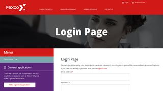Login Page - Current Vacancies - Fexco