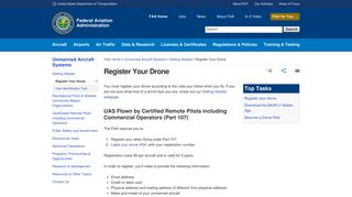 Register Your Drone - Federal Aviation Administration