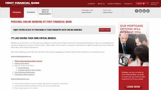 Secure Online Banking | First Financial Bank in Texas