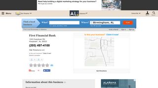 First Financial Bank - Alabama Business Directory | Local Listings ...