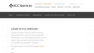 Client Portal Login - FCC Services