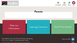 Parents | Foundations For the Future Charter Academy