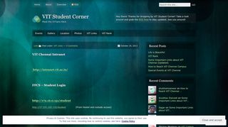 Some Important Links about VIT Chennai (Updated) | VIT Student Corner
