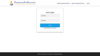 Login - Foundation For Excellence