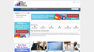 First Financial Administrators, Inc. Portal > My Accounts > Benefit ...