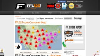 FFL123.com Customers | FFL123.com Reviews - USA MAP