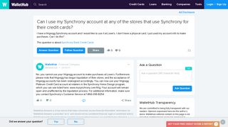 Can I use my Synchrony account at any of the stores that use ...