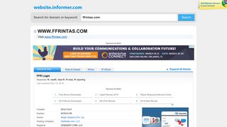 ffrintas.com at Website Informer. FFR Login. Visit FFR Intas.