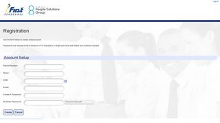 First Personnel Web Portal - Registration