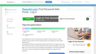 Access ffwportal.com. First Personnel Web Portal - Log In