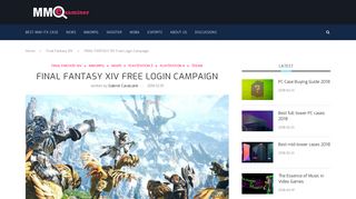 FINAL FANTASY XIV Free Login Campaign - MMOExaminer