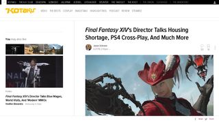 Final Fantasy XIV's Director Talks Housing Shortage, PS4 Cross-Play ...