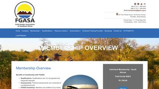 Membership Overview | FGASA