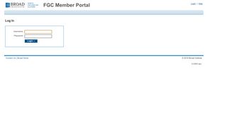 FGC Member Portal - Login - Broad Institute