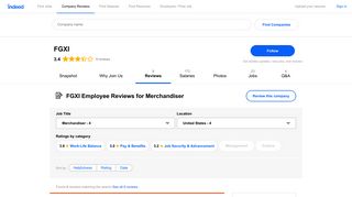 Working as a Merchandiser at FGXI: Employee Reviews | Indeed.com